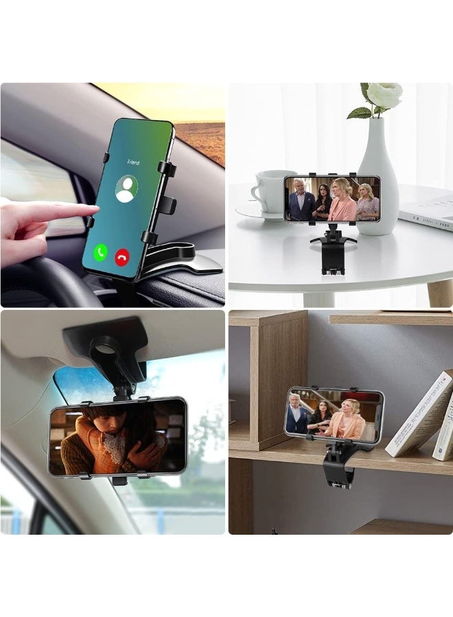 Non-Slip Car Phone Clip Holder Dashboard Cellphone Mount HUD Mobile Phone Holder For Car Compatible For IPhone 13 12 11 Pro Max XS XR SE X 8 7 6 Plus 6S Samsung Galaxy S20 S10 S9 S - Image 5