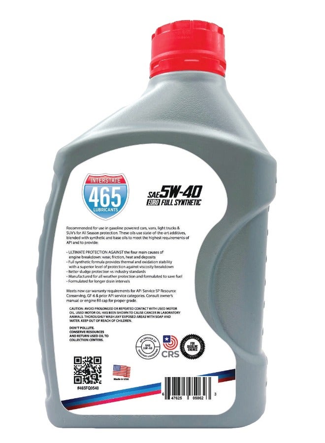 زيوت 465 SAE 5W-40 زيت تخليقي كامل - Image 3