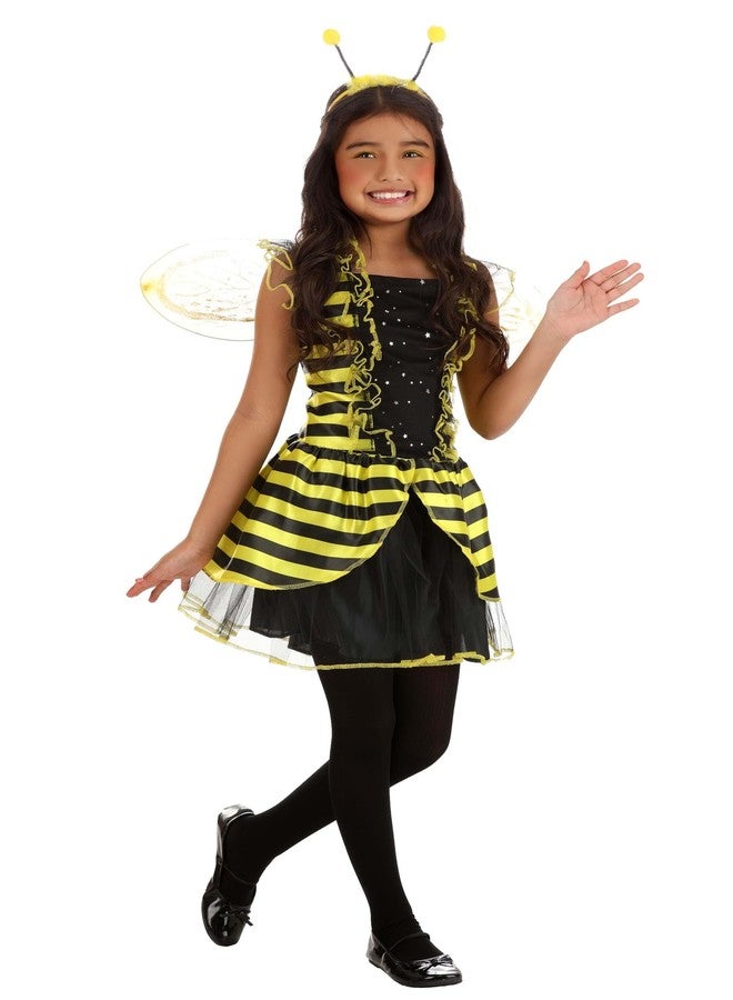 Fun Costumes Kid's Lil Bee Costume, Honeybee Dress, Bumblebee Outfits for Girls - Small/Medium - Yellow - Image 2