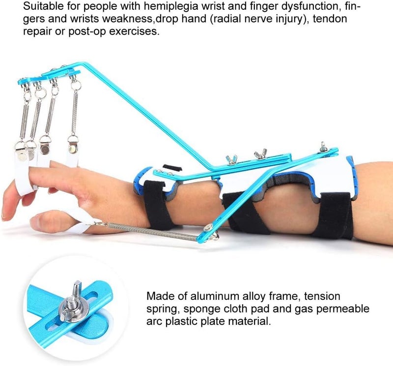 woobles Finger Wrist Orthotics Exerciser, Wrist Orthotics Protector Brace Hand Rehabilitation Training Finger Orthotic for Finger Wrist Exercise Repair - Image 1