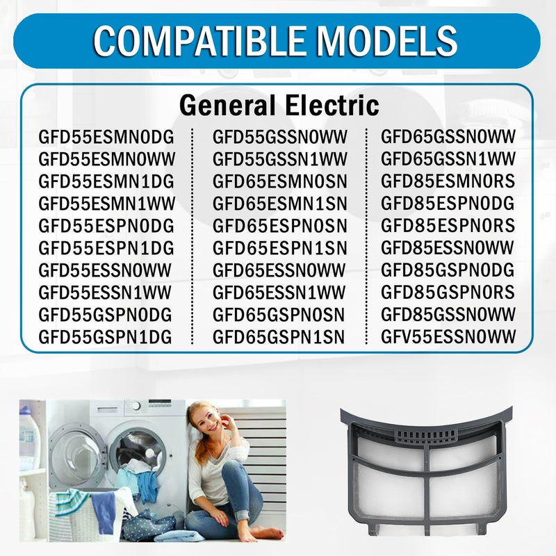 Qagea Dryer Lint Filter Trap Screen Fit For Ge Clothes Dryer  Dryer Lint Strainer Replaces We16X32537 We16X29597 Ap7205579 - Image 3
