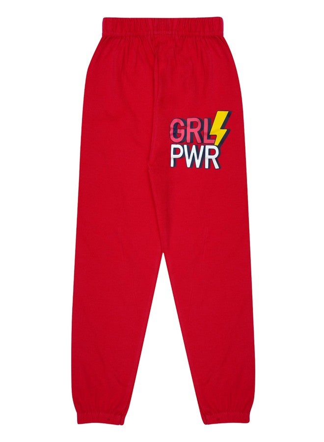 KYDA KIDS®100% Cotton Printed Track Pant for Baby Girls (Pack of 5) - Image 2