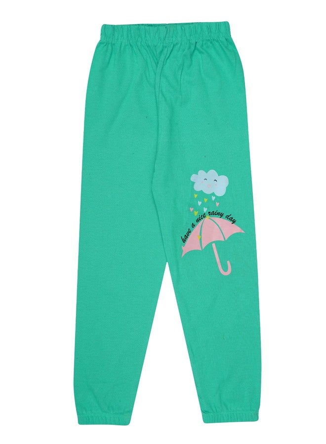 KYDA KIDS®100% Cotton Printed Track Pant for Baby Girls (Pack of 5) - Image 5