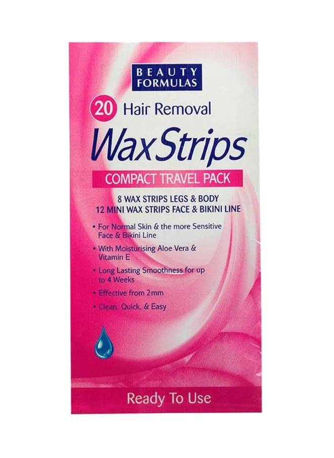 BEAUTY FORMULAS Strips On The Go Travel Pack 20'S 