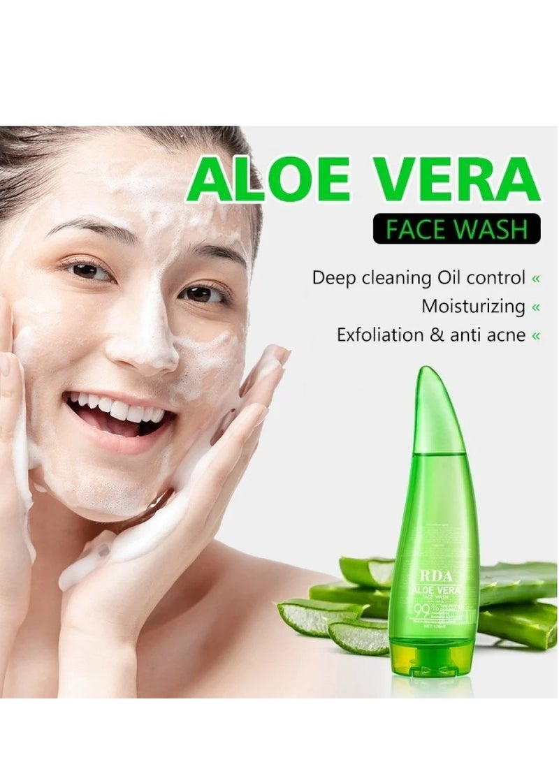 RDA Aloe Vera Face Wash 99% 120 ml - Image 4