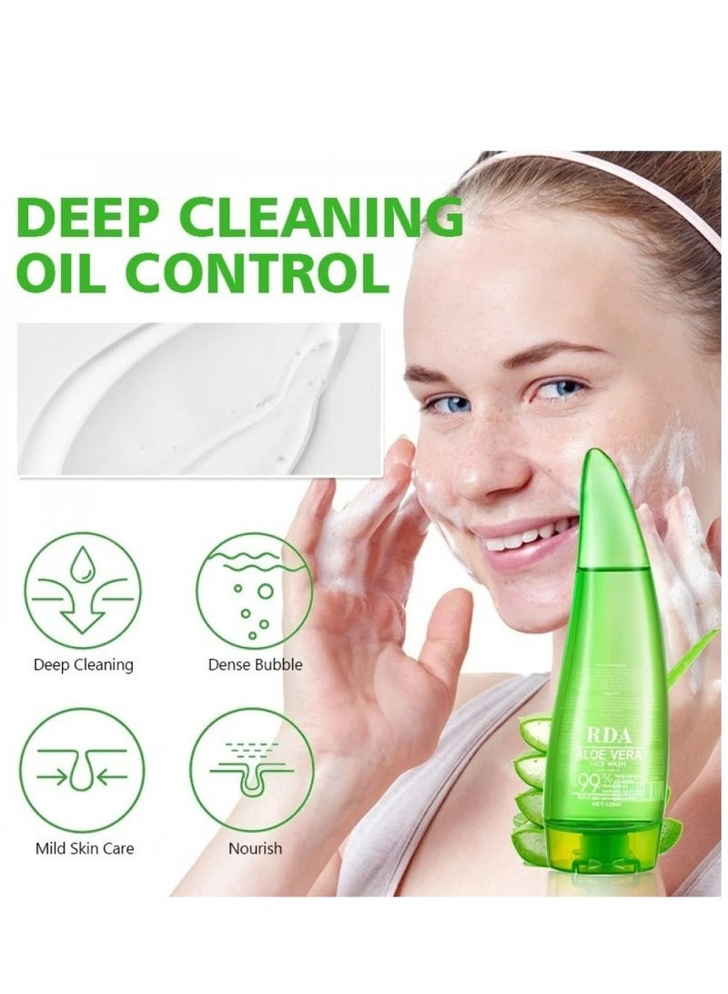 RDA Aloe Vera Face Wash 99% 120 ml - Image 2