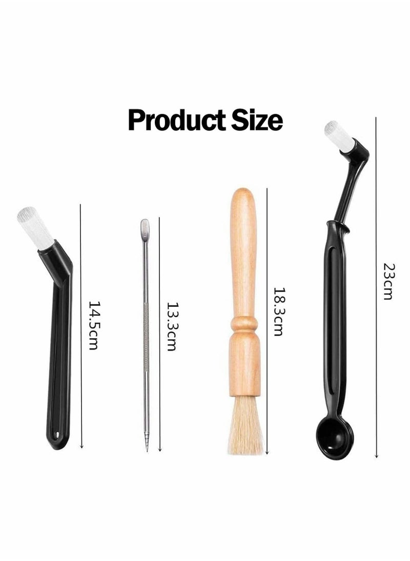 Y&D - Coffee Machine Cleaning Set, 4 Pcs Nylon Espresso Tool - Image 1
