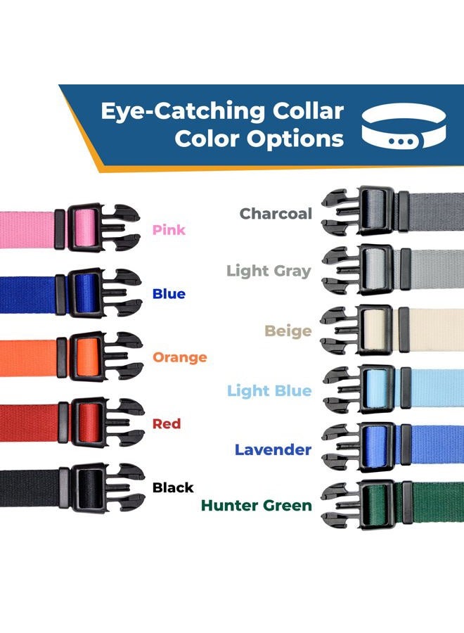 GoTags Personalized Dog Collar, Custom Embroidered Pet ID Dog Collar with Pet Name and Phone Number, Adjustable with Quick Release Snap Buckle - Small, Black - Image 2