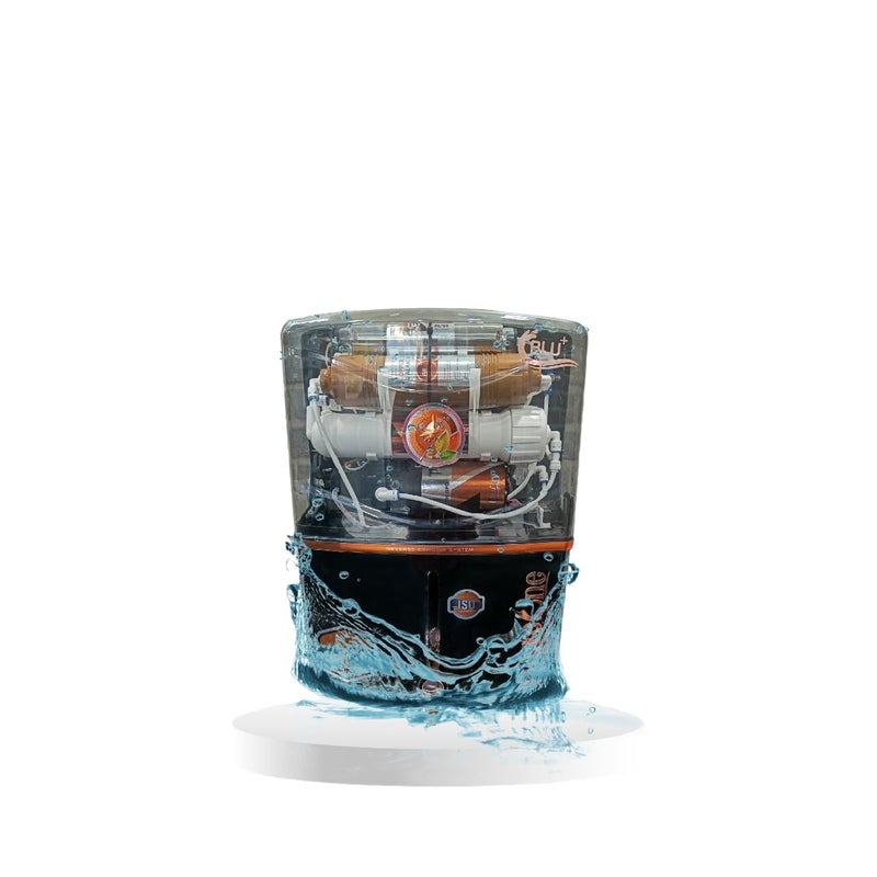 PUREONE BLU Alkaline RO UV UF Water Purifier for Home and Office Black
