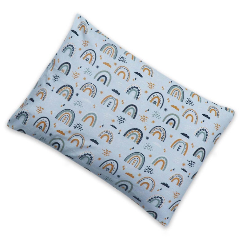 KRADYL KROFT Toddler Pillow with 100% Cotton Removable Cover - 20 X 15 Inches | Children Pillows | Baby Pillows - Rainbow Rain - Image 5