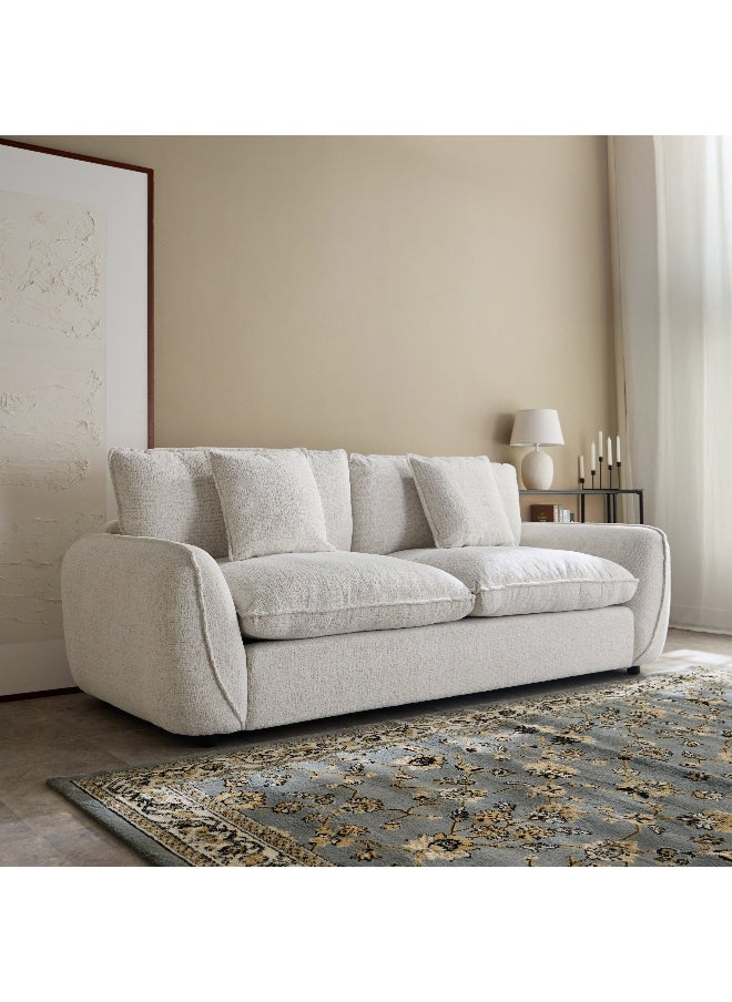 Home Box Clayton 4-Seater Fabric Sofa with 2 Cushions  - Image 1