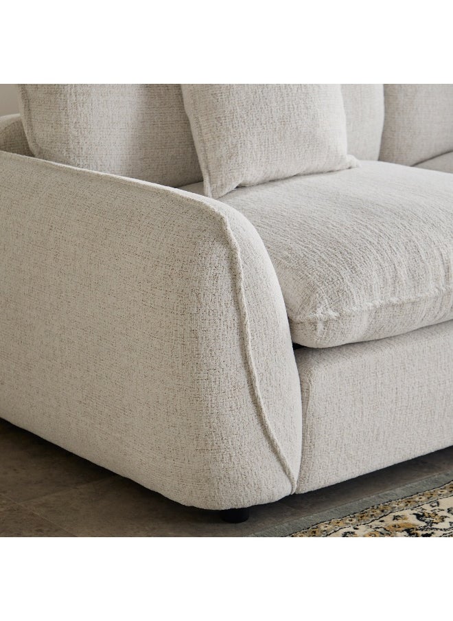Home Box - Clayton 4-Seater Fabric Sofa with 2 Cushions - Image 1