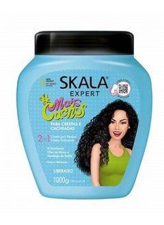 SKALA Scala 2 in 1 Miss Cachos Healing Cream for Curly and Wavy Hair, Styling Cream, Larger Pack 1000g  - Image 1