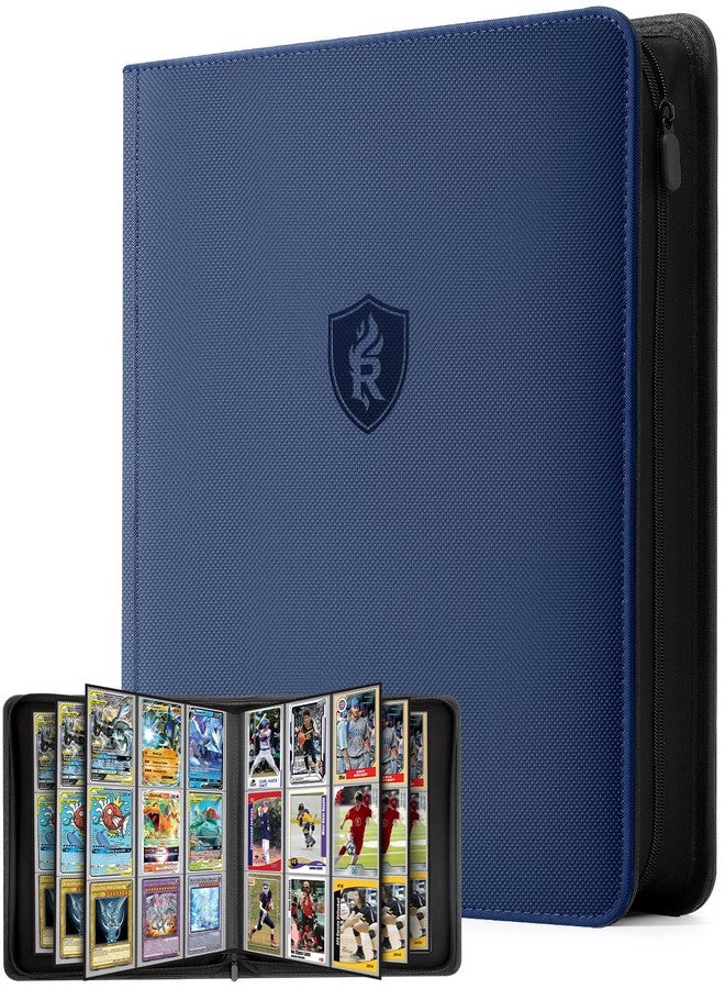 Relaehih 9 Pocket Top Loading Binder with Zipper - Holds 288 Toploads Card Album - Image 1