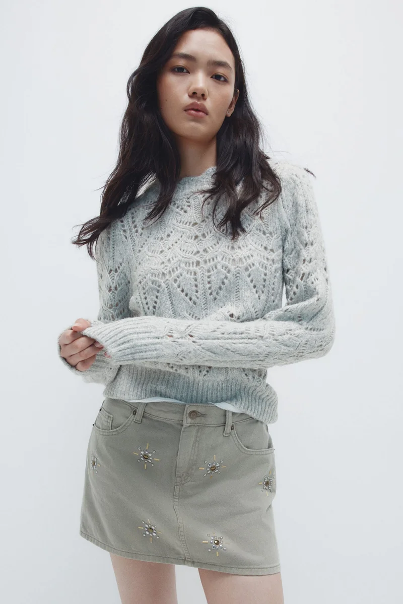 H&M Pointelle-knit jumper
