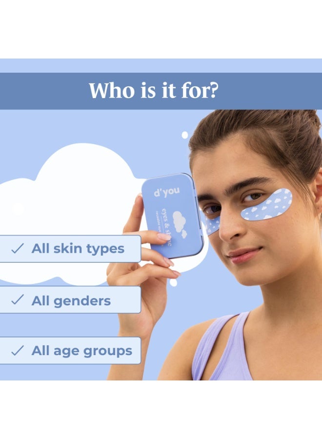 ديو d'you Eyes & Shine: لصقات قابلة لإعادة الاستخدام لمنطقة تحت العين لعلاج الهالات السوداء | تساعد في الحد من الانتفاخ | مصنوعة من السيليكون الطبي بنسبة 100% للرجال والنساء - قطعة واحدة - Image 2