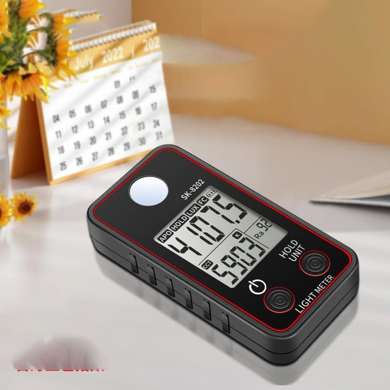 SK 8 202 Digital Light Meter Lux Color Temperature CRI Measurement 0 5 300000 Lux - Image 3