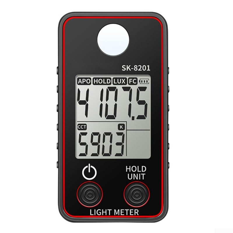 SK 8 202 Digital Light Meter Lux Color Temperature CRI Measurement 0 5 300000 Lux - Image 2