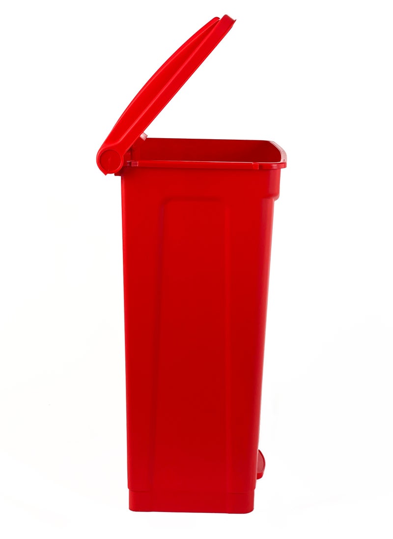 Generic - Step Trash Bin | Plastic Matte Finish | Functional Waste & Garbage Waste Bin | Suitable For Homes, Villas, Large Areas & Communal Spaces | Red | 87 Liters - Image 1