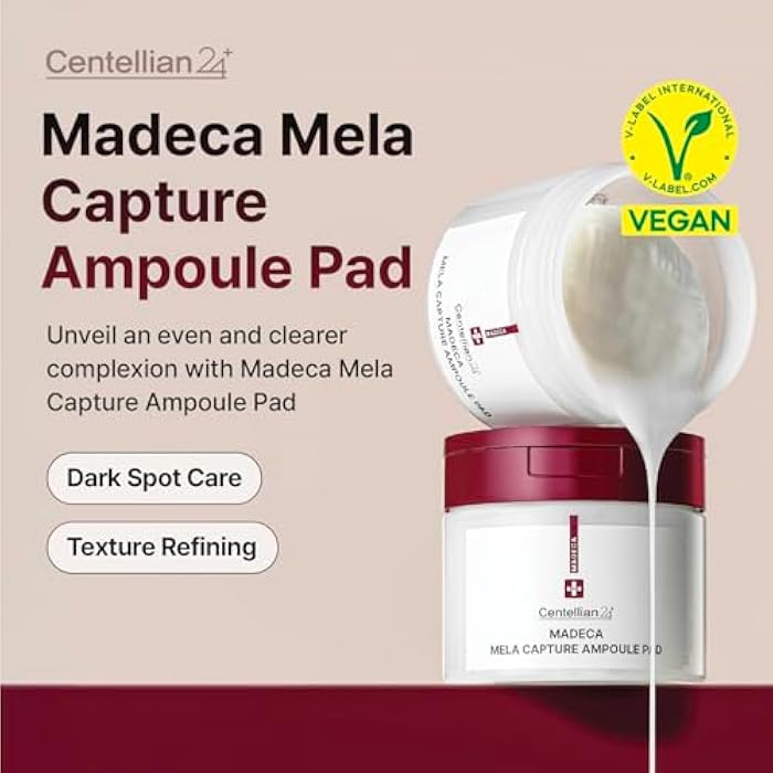 CENTELLIAN 24 وسادة أمبول مركزية 24 ميدكا ميلا (مساءً، 5.58 أونصة سائلة / 60 قطعة) - وسادات أمبول عالية التركيز لتصحيح اللون، نباتية، للعناية بالبشرة الكورية. نياسيناميد، تيكا، حمض ميدكاسيك. - Image 2