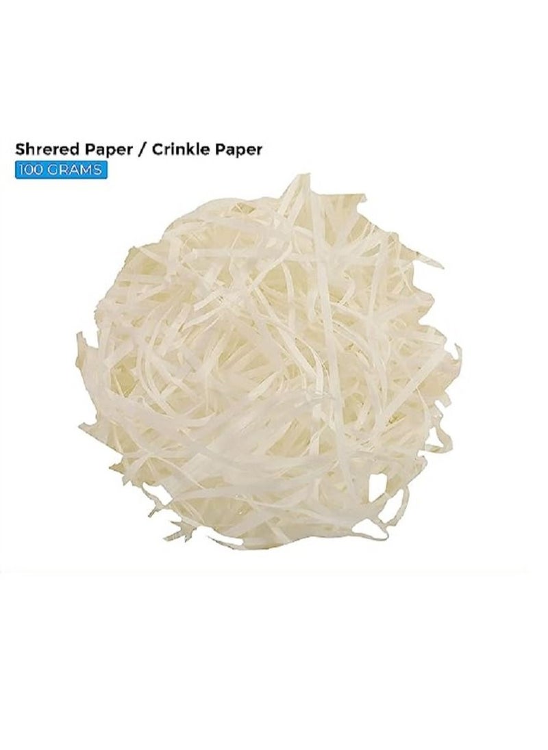 Boxwoods Crinkle Cut Shredded Paper Filler for Gift Boxes Off-White  - Image 3