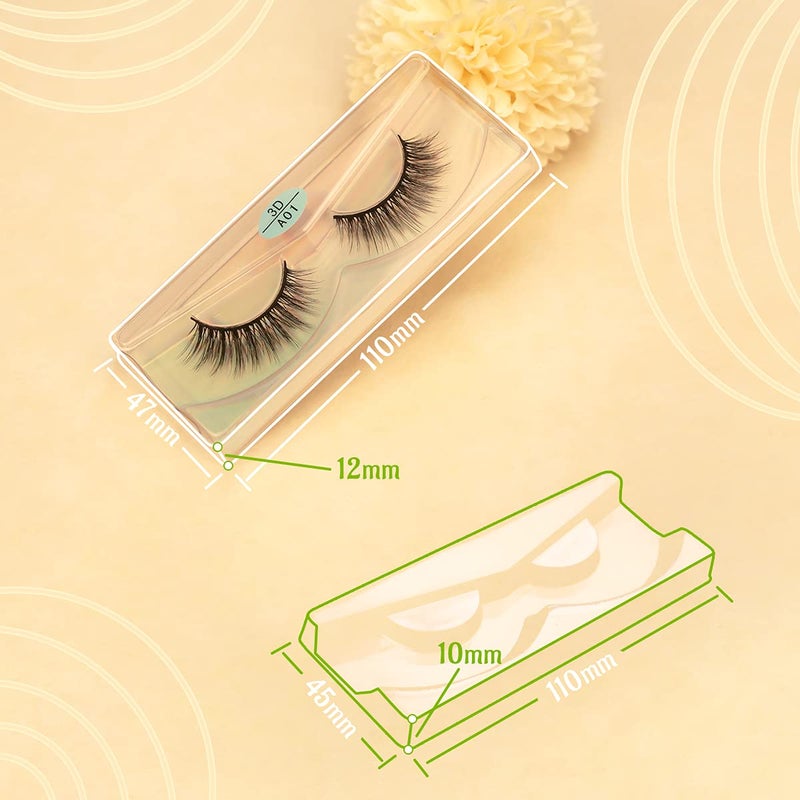 FARRED Wholesale Faux Mink Lashes Bulk 50 Boxes 10 Styles Eyelashes Volume Lashes 10 Portable Individual Boxes 10-20mm Mixed Natural Look Lash 3D False Eyelashes - Image 4