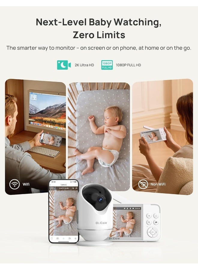 Dr. Care Dr.Care VistaView Smart WLAN Baby Monitor with Camera - Image 2