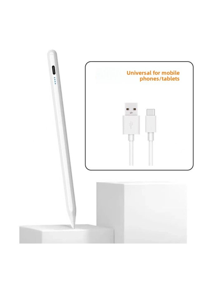 Ipad Capacitive Pen For ApplePencil Tablet Active Adsorption Touch Screen Stylus For AppleStylus-Color:2260 Capacitive Pen 【universal White】 - Image 1