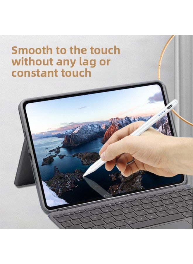 Ipad Capacitive Pen For ApplePencil Tablet Active Adsorption Touch Screen Stylus For AppleStylus-Color:2260 Capacitive Pen 【universal White】 - Image 3
