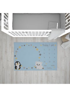 Home Print Milestone Baby Blanket 