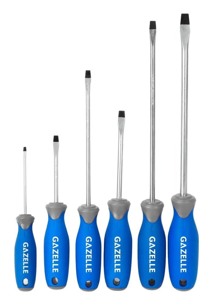 Gazelle 6-Piece Slotted Screwdriver Set - Image 1