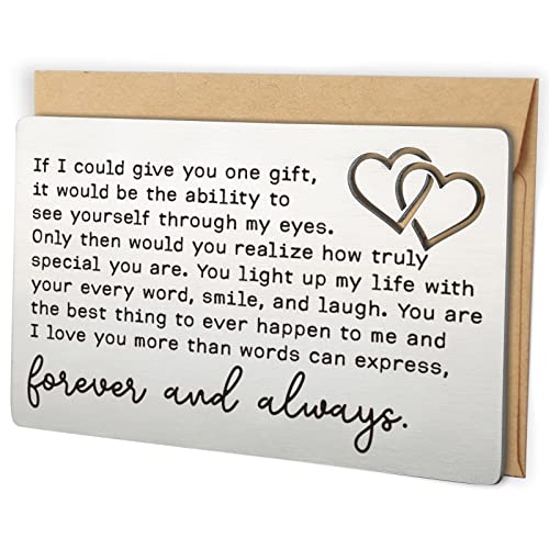 YODOCAMP Wallet Card Love Note, Anniversary for Men & Women, Husband Gifts from Wife, Boyfriend Gift Idea, Romantic Valentine's Day Gift for Him or Her - Image 1