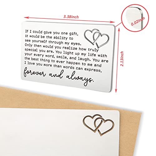 YODOCAMP Wallet Card Love Note, Anniversary for Men & Women, Husband Gifts from Wife, Boyfriend Gift Idea, Romantic Valentine's Day Gift for Him or Her - Image 2