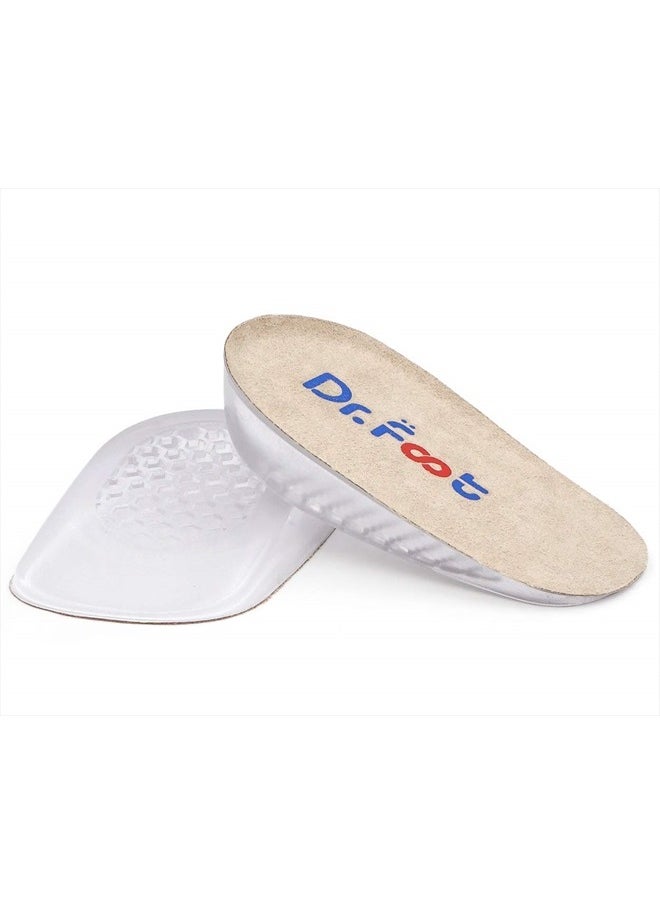 Dr.Foot Height Increase Insoles, Heel Cushion Inserts, Heel Lift Inserts for Leg Length Discrepancies (Large (1" Height))  - Image 1
