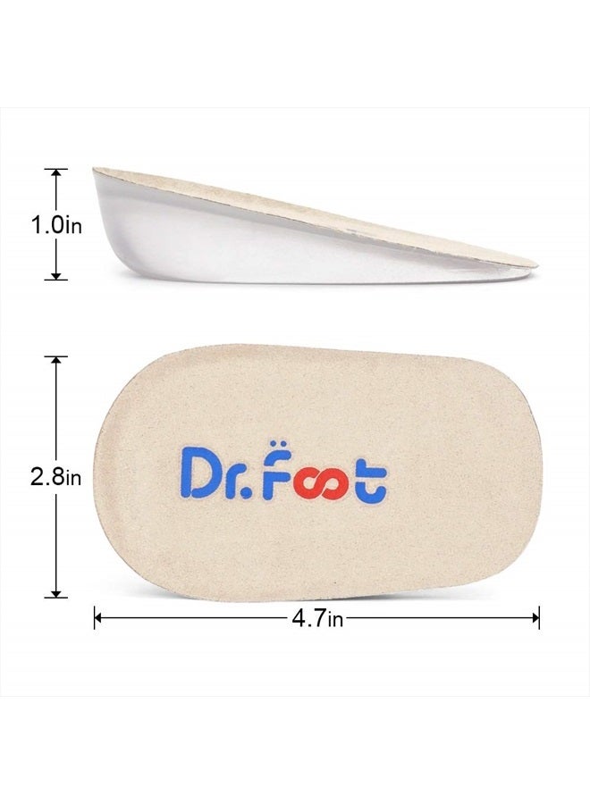 Height Increase Insoles, Heel Cushion Inserts, Heel Lift Inserts for Leg Length Discrepancies (Large (1" Height))