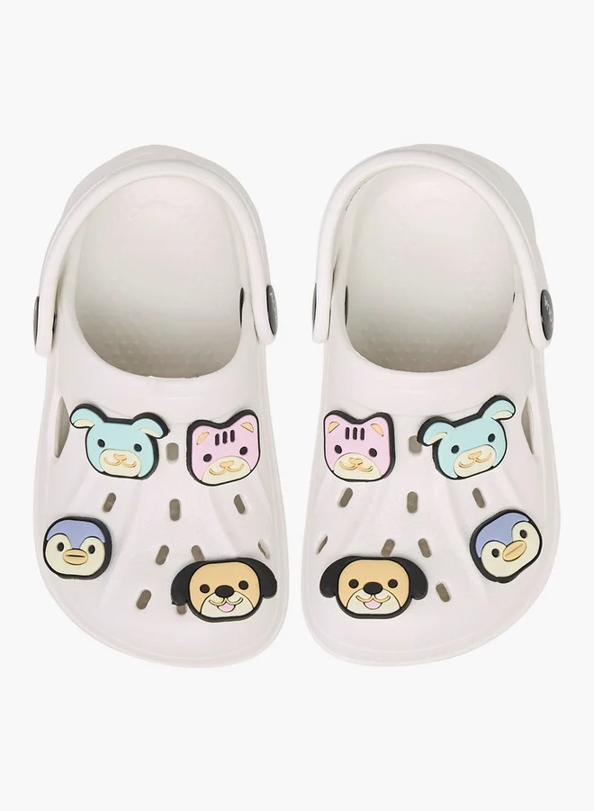 Aqua Animal Accents Clogs with Backstrap