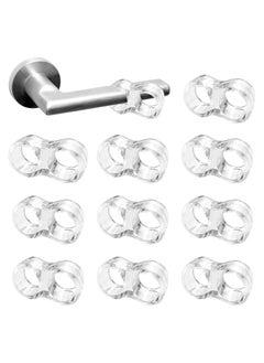 RATSAW Door Handle Stopper 10 Pack Wall Protector Clear Rubber Door Stopper PVC Door Handle Guard Door Handle Bumper for Cabinet Furniture Home Office  - Image 1