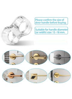 RATSAW Door Handle Stopper 10 Pack Wall Protector Clear Rubber Door Stopper PVC Door Handle Guard Door Handle Bumper for Cabinet Furniture Home Office  - Image 3