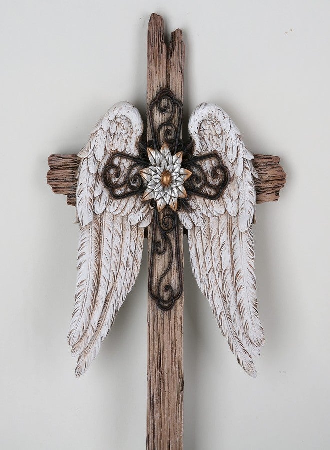 BC BUILDCLASSIC 12" H Angel Wing Inspirational Wall Cross - Image 2