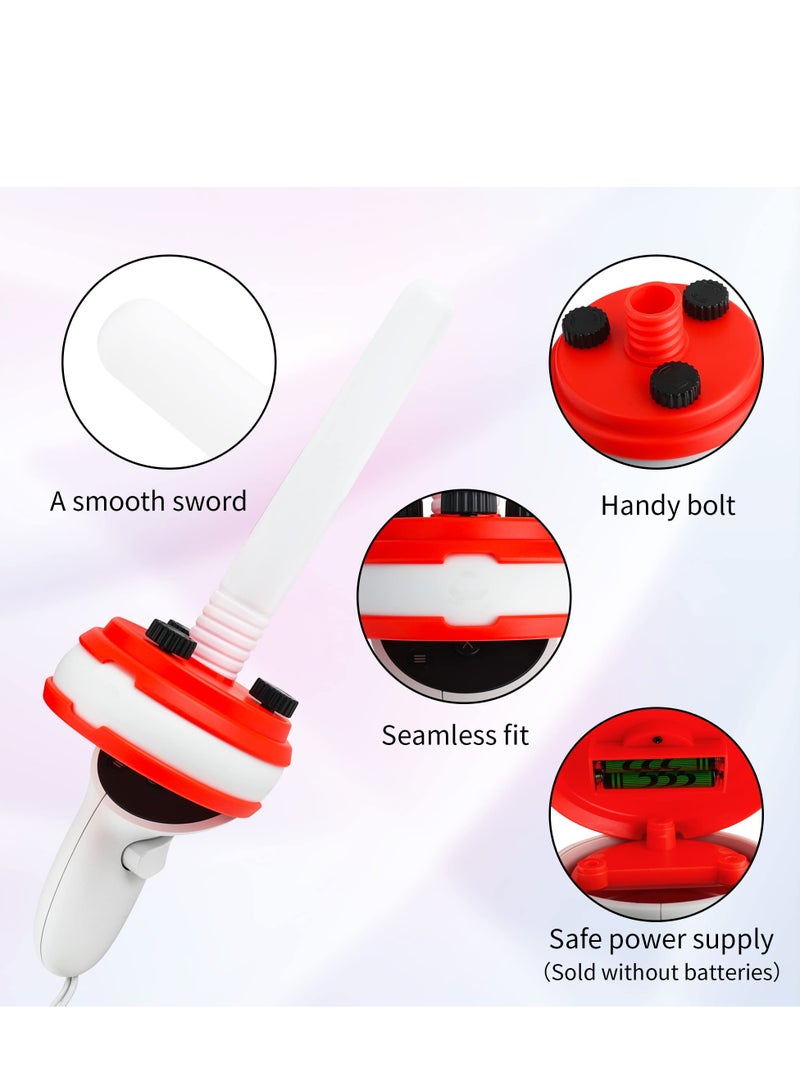 SOLARAE VR LED Sword for Oculus Quest 2 Controller, Lightsabers Handle Grip for Beat Sabe Accessories, Enhanced Gaming Experience (2 Pack) - Image 5