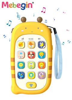 MEBEGIN Smart Early Education Mobile Phone, Teething Phone Toy for Babies, Adorable Bee Phone Toy with Recording Repeat Function, Portable Preschool Learning Phone, Chinese-English Bilingual Early Education, 3 AAA Batteries(not included)  - Image 2