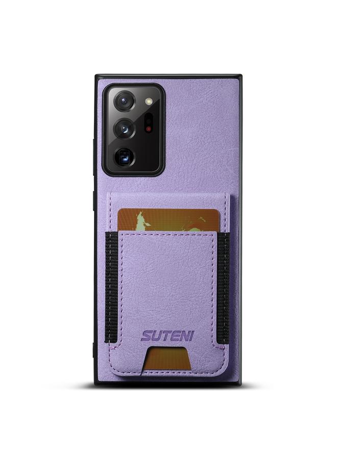 Suteni Case For Samsuny Galaxy Note20 5G H03 Litchi Leather Card Bag Stand Back Phone Case - Image 1