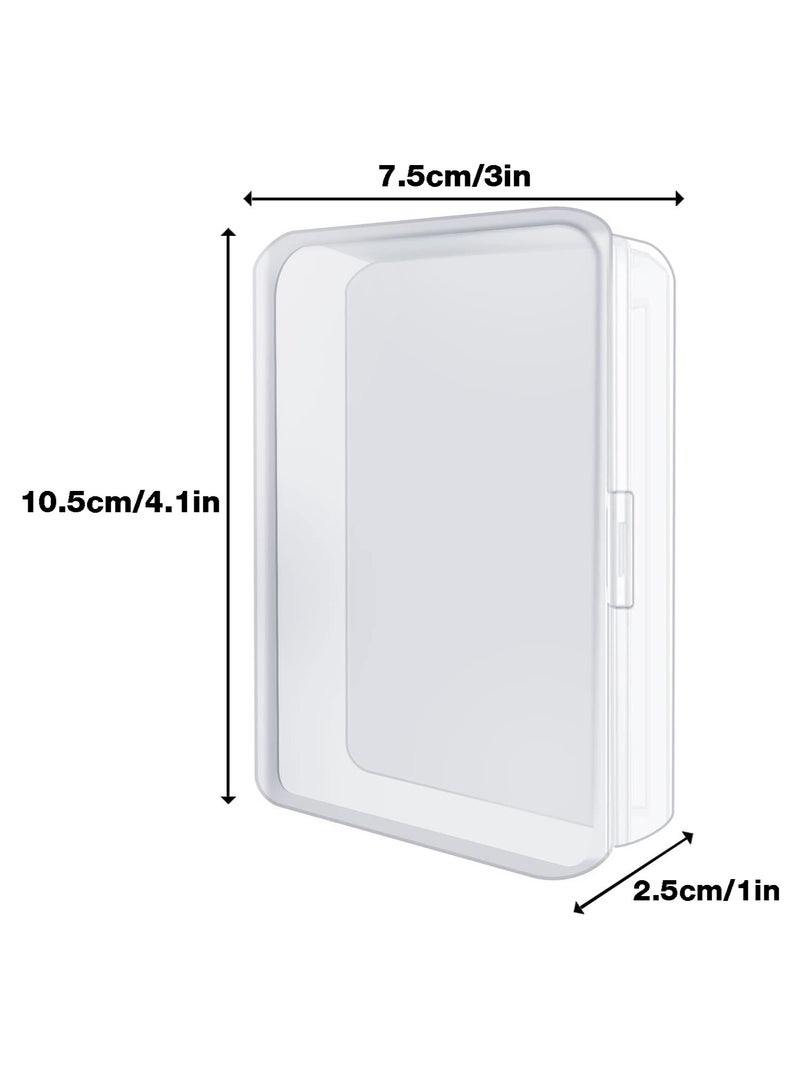 AVACraft 4 Pcs Blank Playing Card Case, Clear Card Deck Box, Plastic Playing Game Card Storage Box Holder for Bank Card, Business Card, Game Card, PTCG Cards - Image 2