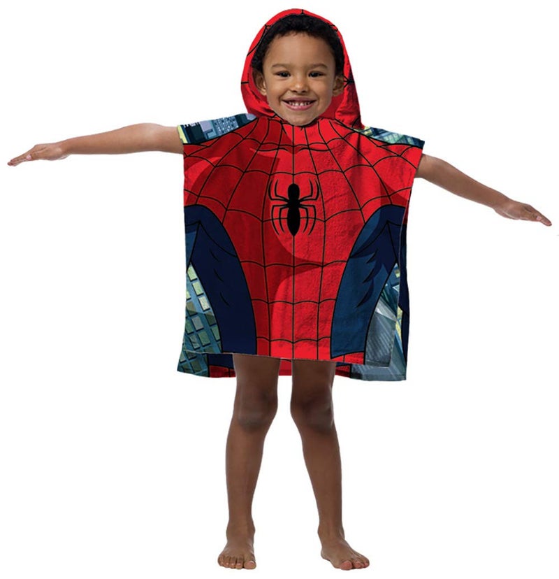 Jay Franco Hooded Towel, Spiderman Classic 22in x 44in - Image 1