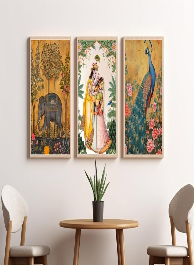 Gamya Big Aesthetic Framed Posters Wall Decor Paintings For Living Room, Bedroom/Big Paintings For Wall Decoration (A3 Frames, 14x18 Inches) Set of 3 (Art 3) - Image 3