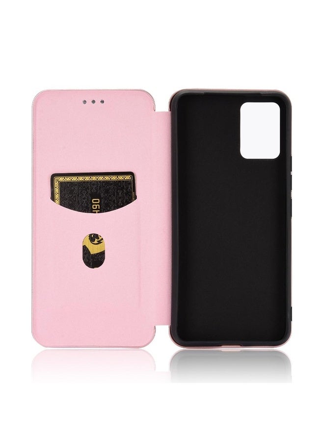 HuHa Case Cover For vivo V20 Pro 5G Carbon Fiber Texture Horizontal Flip TPU + PC + PU Leather Case with Card Slot(Pink) - Image 5
