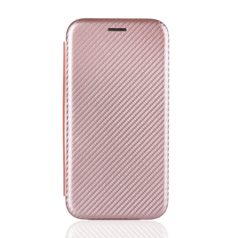 HuHa Case Cover For vivo V20 Pro 5G Carbon Fiber Texture Horizontal Flip TPU + PC + PU Leather Case with Card Slot(Pink) - Image 2
