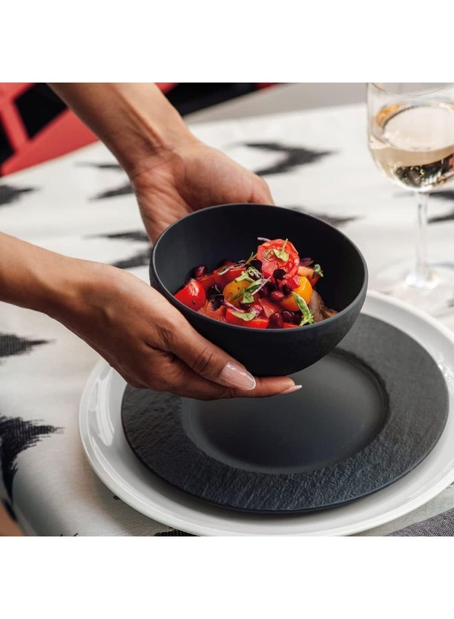 Villeroy & Boch Villeroy & Boch - Manufacture Rock Bowl, 650 ml, Premium Porcelain, Dishwasher-safe, microwave-safe, Black - Image 5
