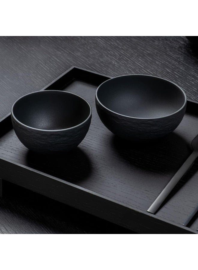Villeroy & Boch Villeroy & Boch - Manufacture Rock Bowl, 650 ml, Premium Porcelain, Dishwasher-safe, microwave-safe, Black - Image 2
