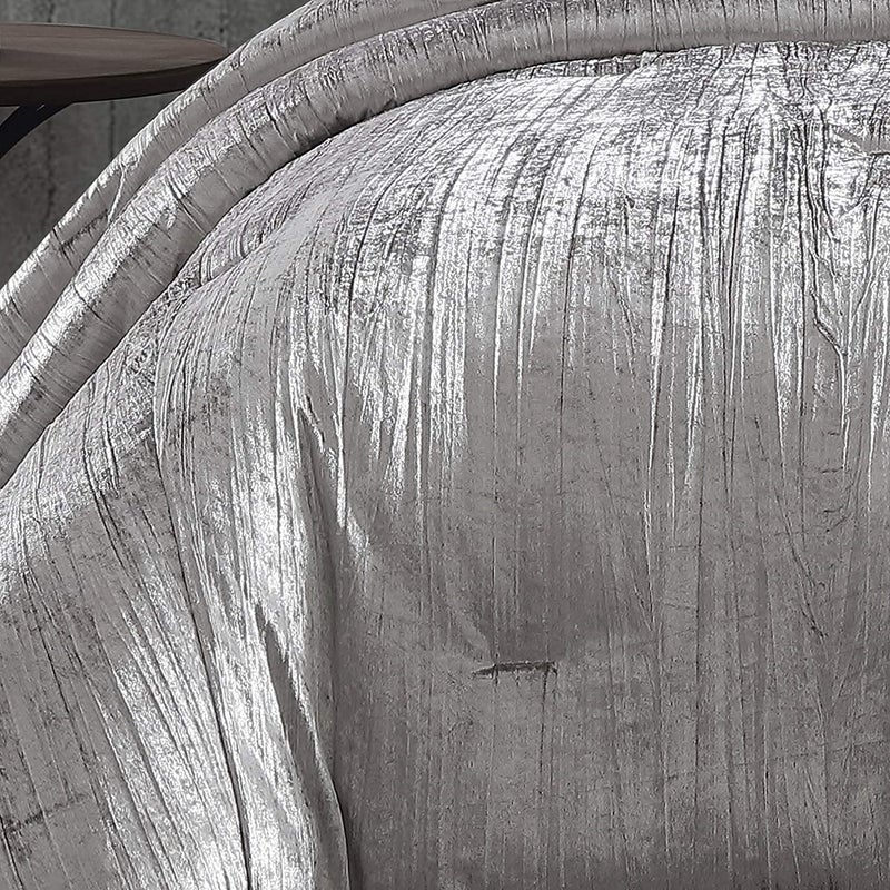 Riverbrook Home Turin Comforter Set, King, Silver, 7 Piece Set - Image 5